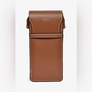 Authentic CELINE Smooth Calfskin Sunglasses or Eyeglasses Pouch in Tan Brown